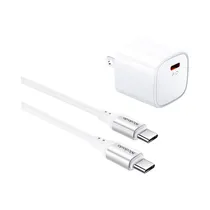 Carregador Mcdodo Gan PD20W CH-4007 Adaptador 20W + Cable USB-C A USB-C Blanco