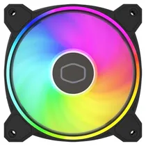 Cooler Fan de Gabinete Cooler Master Masterfan MF120 Halo² Black Edition MFL-B2DN-21NP2-R2, 12 X 12, Argb 3-Pinos/PWM 4-Pinos, 120MM, Preto