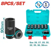 Jogo de Soquetes de Impacto 3-4" Total THKISD34082L