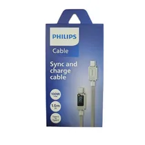 Cabo Philips DLC5011CW/70 Usbc A Usbc 1 Metro - White