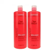 Kit Capilar Wella Invigo Color Brilliance Normal Shampoo + Condicionador 1L