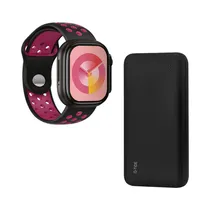 Kit Smartwatch e Carregador Portátil G-Tide Style + P1 - Bluetooth - Preto/ Preto