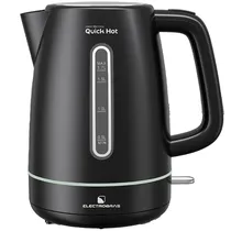 Jarra Elétrica Electrobras Quick Hot EBJE-07 2.200 Watts 1.7 Litros 220 - 240V ~ 50/60 HZ - Preta/Prata