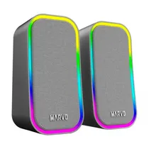 Caixa de Som Marvo SG-285GY RGB/USB/Gray