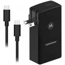 Carregador Portátil Motorola SJP401 5.000 Mah 2 Saídas USB e USB-C - Preto