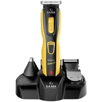 Aparador de Pelos Gama GCX623 Sport Recarregável - Amarelo/Preto