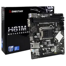 Placa Mae Biostar H61MHV3 Socket LGA 1155 / VGA / DDR3