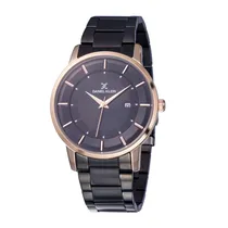 Relógio Analógico Masculino Daniel Klein Premium DK12021-2 - Preto e Rosa Ouro