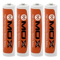 Pilha Mox Alkaline LR03 1.5V / AAA - Kit com 4