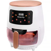 Fritadeira Eléctrica Smartfy AF01W 900 Watts 3.6 Litros 127V ~ 60HZ - Branco/Dourado