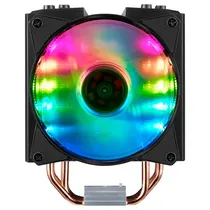Air Cooler Cpu Cooler Master Masterair MA410M MAM-T4PN-218PC-R1, RGB, 120MM, Intel 115X/ 1200/ 1366/ 1700/ 2066/ 2011(V3), AMD AM2+/ AM3+/ AM4/ AM5/ FM1/ FM2, Preto