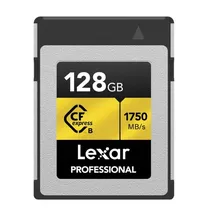 Cartão de Memória CF Express 128GB Lexar Professional Tipo B Gold Series 1750-1500MB/s