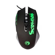 Mouse Marvo Scorpion M506GN USB Preto/Verde