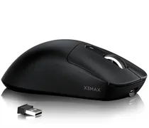 Mouse Gamer Sem Fio Attack Shark X3MAX PAW3950 Black Trimode Wired+2.4G+BT