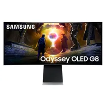 Monitor Gamer Samsung LS34DG856SNXZA 34" Oled WQHD Curved 175HZ - Preto