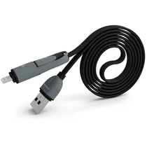 Cabo Pineng PN-301 USB para Micro USB/Lightning - Preto