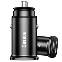 Carregador Veicular USB Duplo Baseus CCALL-DS01 30 W - Preto