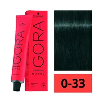 Crema de Coloración Schwarzkopf Igora Royal 0-33 Mezcla Verde 60GR