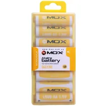 Pilha Alcalina AA Mox LR06 MOBAA8ALK 1.5V - 8 Unidades