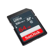 Cartão de Memória Sandisk Ultra SDXC 64GB 100MB/s Classe 10 - SDSDUNR-064G-GN3IN