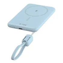 Carregador Portatil G-Tide Slim 01 5000MAH USB-C A USB-C Sem Fio - Azul