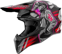 Capacete para Moto Airoh Wraap Cyber - Tamanho M (57-58) - Vermelho