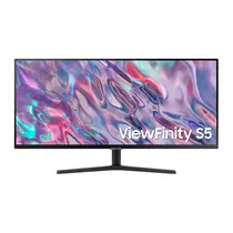 Monitor Samsung Viewfinity S5 S50GC LS34C502GANXZA 34" Ultrawide Uwqhd (3440 X 1440), 5MS, 100HZ, 2XHDMI 2.0, 1XDISPLAYPORT 1.2, 1XCONECTOR de Audio, AMD Freesync, Preto