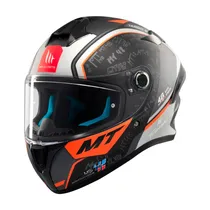 Capacete MT Helmets Targo s Ivan Ortola 2024 B4 - Fechado - Tamanho M - Matt