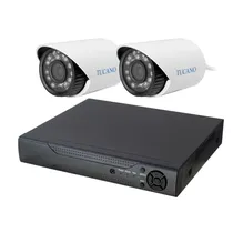 DVR Tucano K-02 - 4 Canais - Kit 2 Câmeras - HD - Preto