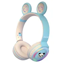 Fone de Ouvido Luo LU-985 / Panda / BLT / LED / Azul