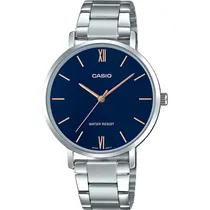 Relogio Casio LTP-VT01D-2BUDF Analógico Feminino - Silver/Blue