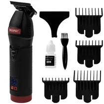 Máquina de Cortar Cabelo Prosper P-2130 Recarregável - Preta/Vermelha