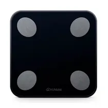 Balança Digital Yunmai 1690 Mini Bioimpedância com App para Peso Corporal / Suporta Até 180KG - Preto