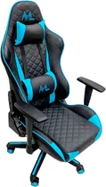 Cadeira Gamer Mtek MK01 Reclinável - Preto/Azul