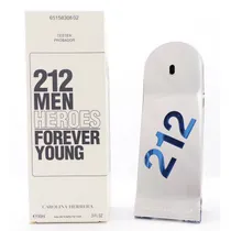 Tester Carolina Herrera 212 Heroes Men Forever Young Edt 90ML Masc