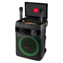 Caixa de Som Ninja NJ-1214 TV - 60W - Bluetooth - com 2 Microfones - 12" - Preto