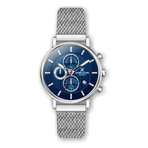 Relógio Analógico Masculino Daniel Klein Exclusive DK.1.12385-3 - Prata e Azul