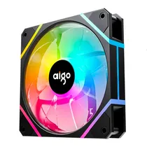 Cooler Fan de Gabinete Aigo Darkflash AM12 Pro, Argb, Argb 3-Pinos/PWM 4-Pinos, 120MM, Preto
