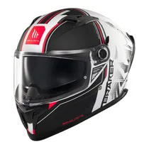 Capacete MT Helmets Braker SV Charm A1 - Fechado - Tamanho M - com Óculos Interno - Matt