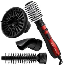 Escova Elétrica Giratória Mondial ER-09 5 Em 1 com 1.200 Watts 127V ~ 60HZ - Vermelha/Preta