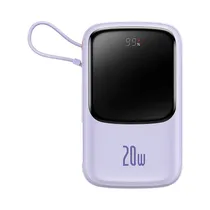 Cargador Portátil Inalámbrico Baseus Qpow Pro PPQD2-10I PPQD020005 10.000 Mah Púrpura