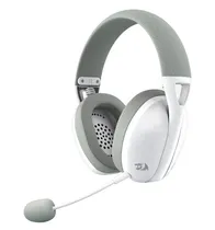 Headset Gamer Redragon Ire Pro H848 Bluetooth/Wireless - Branco e Cinza