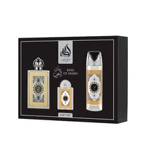 Kit Lattafa King Of Arabia Edp 100ML 3 Piezas