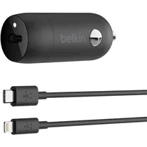 Carregador Veicular Belkin CCA003BT04BK USB-C + Cabo USB-C/Lightning - Preto