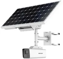 Câmera de Segurança Hikvision DS-2XS2T47G1-LDH/4G/C18S40 4MM 4MP com Painel Solar