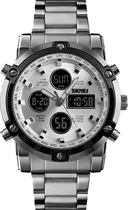 Relogio Skmei 1389 Silver/White - Masculino