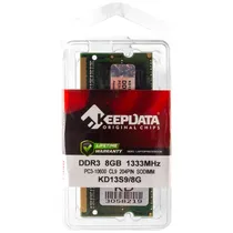 Memória Ram para Notebook 8GB Keepdata KD13S9/8G DDR3 de 1333MHZ