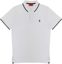 Camisa Polo Hydrant Premium PH00001 Branco/Preto - Masculina