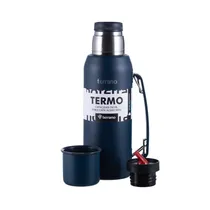Terrano Termos Y Vasos Premium 210694 1L Acero/Metal Undefined Azul