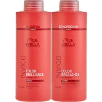 Kit Wella Invigo Brilliance Coarse Shampoo 1L + Condicionador 1L